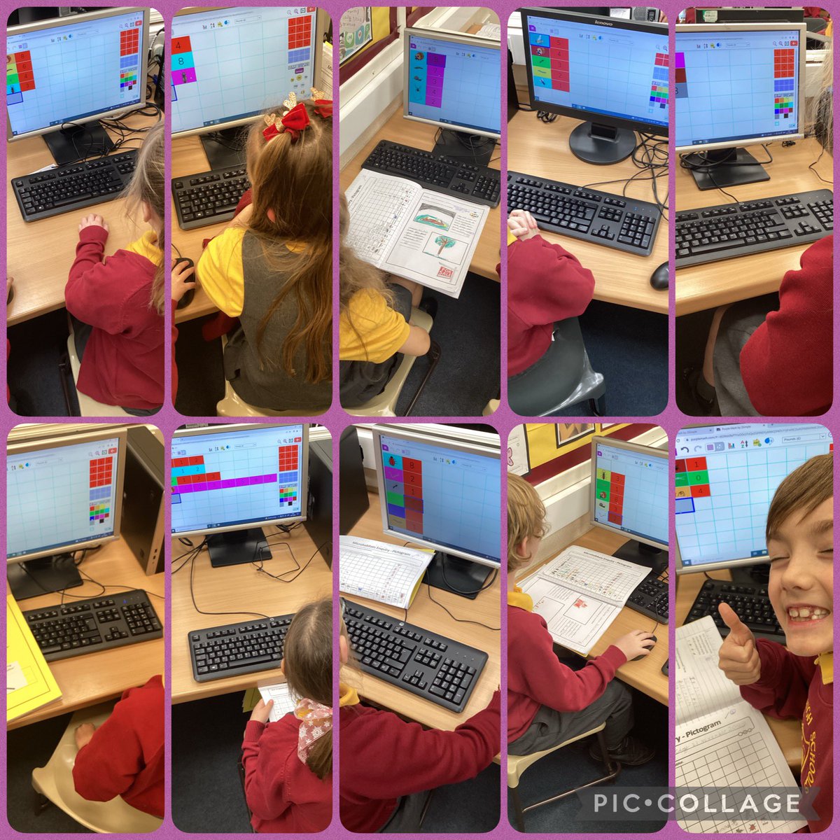 FRISroom13's tweet photo. Using 2Calculate to make our own spreadsheet. We used the results from our Science minibeasts hunt to input data. 🖥⌨️🖲💽 #friscomputing #frisscience https://t.co/rEIZCHnopJ