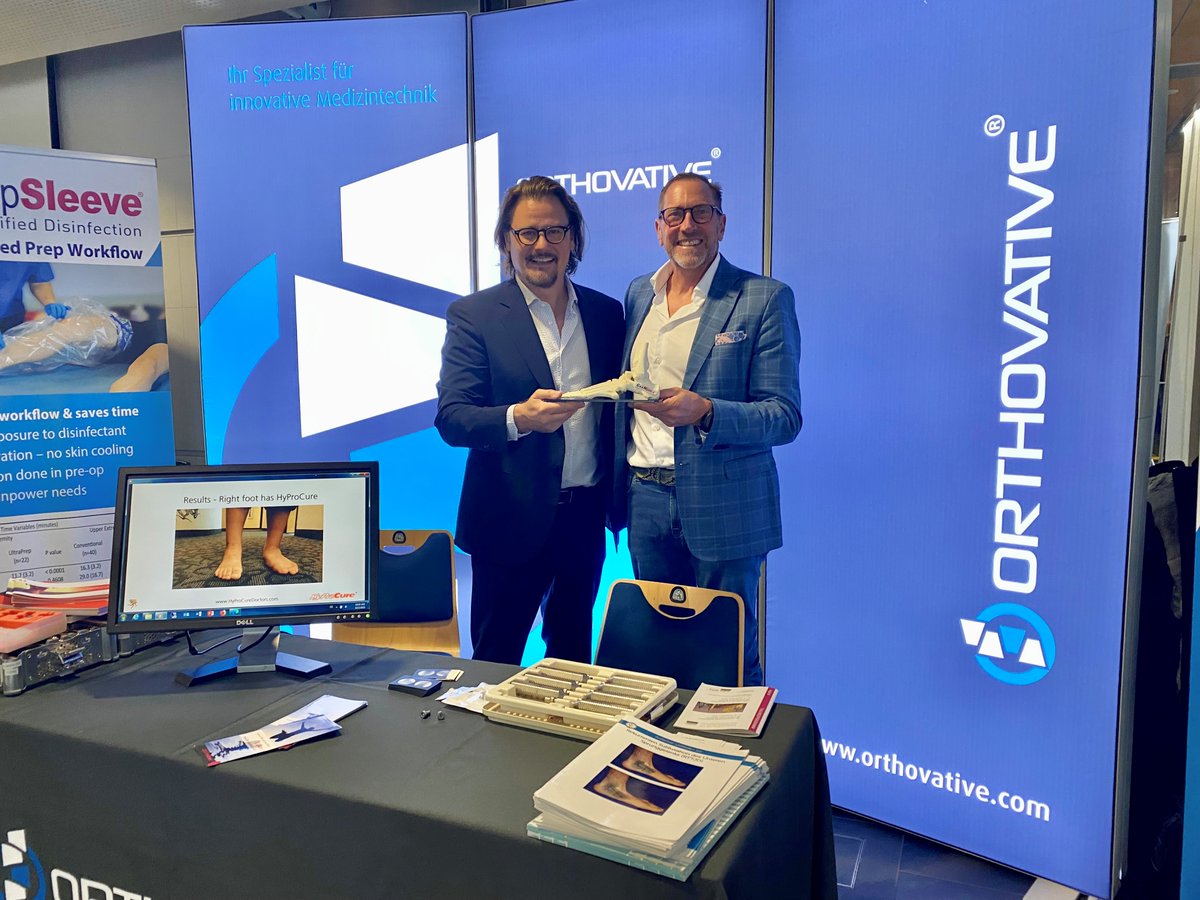 HyProCure's tweet photo. In Munich for the 30th International Symposium for Foot Surgery? Don't miss our booth! Stop by to ask questions and say hello to Dr. Michael Graham. 😀🖐
#munich #gffc #gffcakademie #footandankle #hyprocure #footandanklesurgery #gramedica https://t.co/xdVpGZOjEM