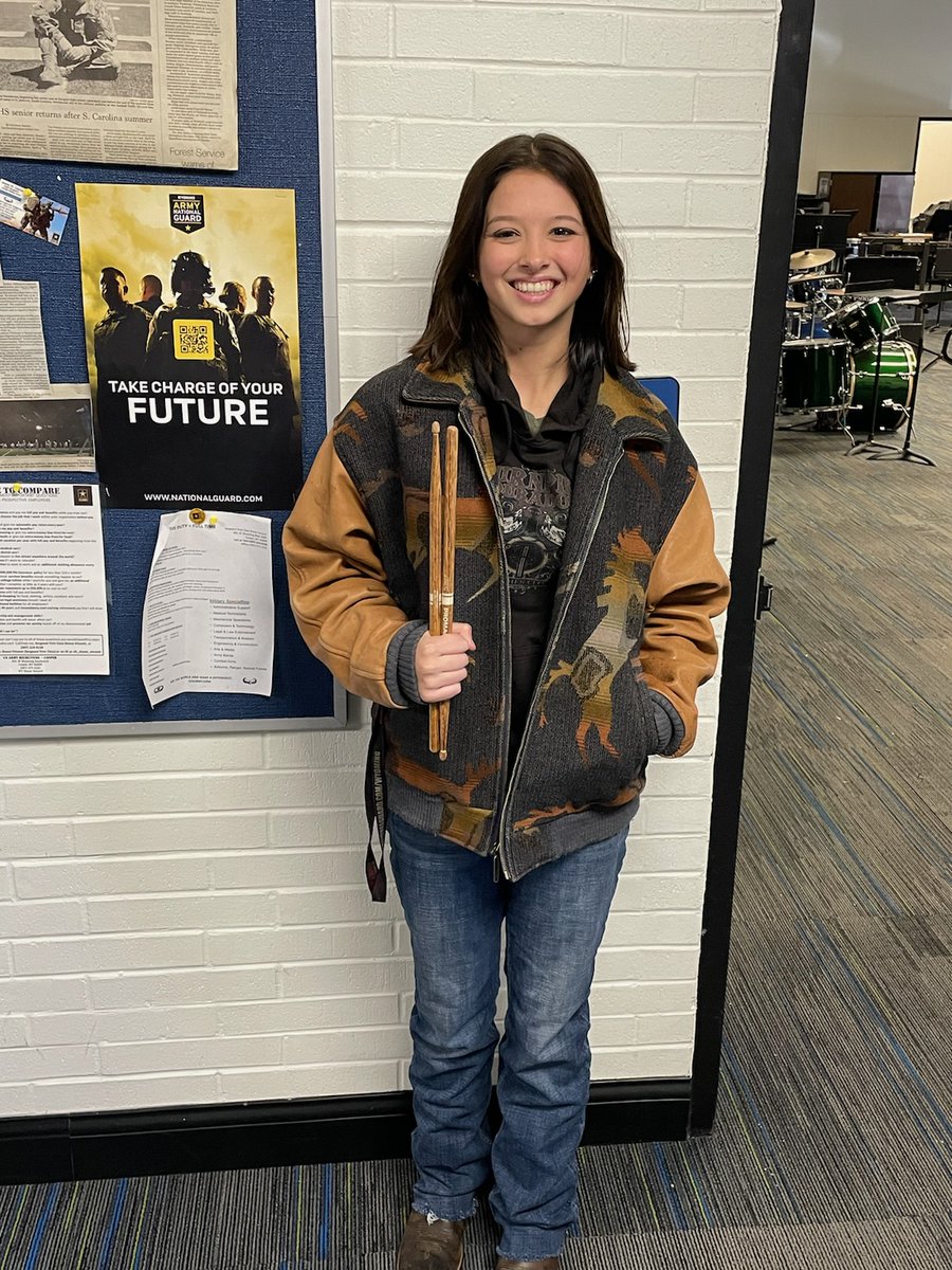 67thArmyBand's tweet photo. It's official!  Welcome SPC Vollman! #67tharmyband #wyoguard #percussion https://t.co/fMnAyZeGIr