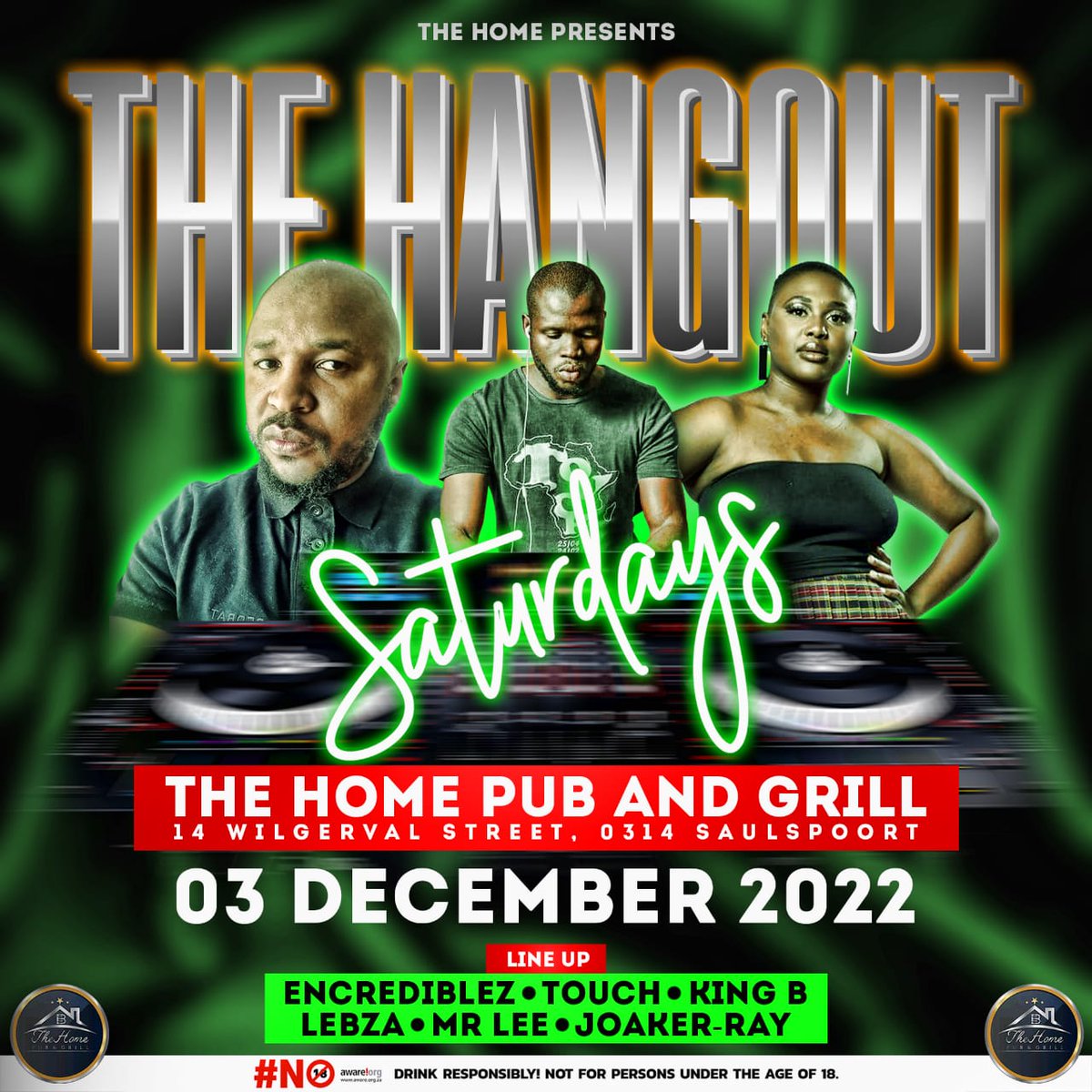 JoakerRay's tweet photo. 📍The HOME Pub & Grill
📅 Saturday
Come And Witness The Funk
#HangOutSaturdays #TheHOME #JoakerRay #MsandaVille #Amapiano #HipHop #NewMusic https://t.co/FAppgBE52U