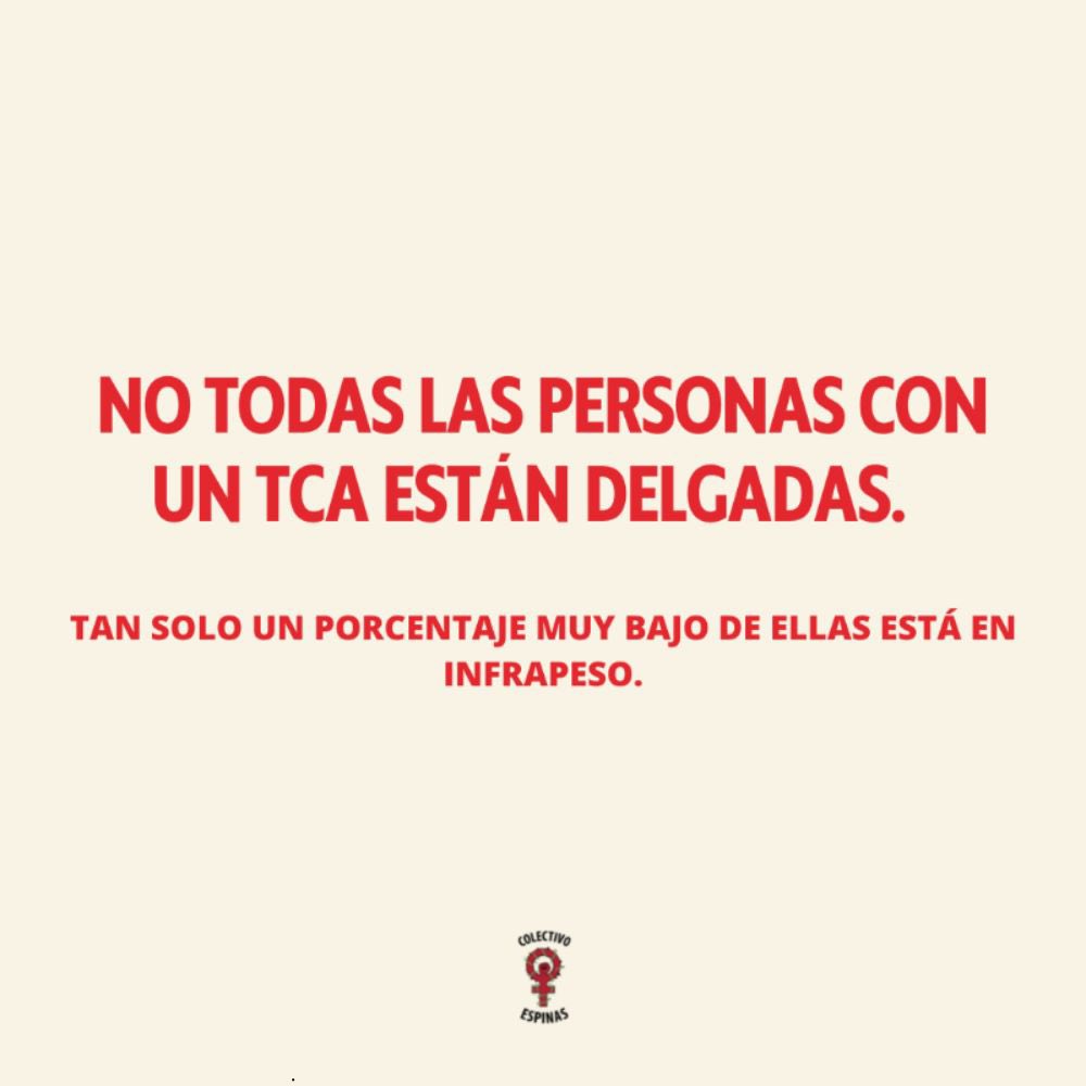 ColectEspinas's tweet photo. El día 30 de noviembre fue el internacional de la lucha contra los trastornos de la conducta alimentaria. 

La presión estética es una manifestación más de violencia dirigida, sobre todo,  hacia las mujeres. https://t.co/FKcDg4hBJ1