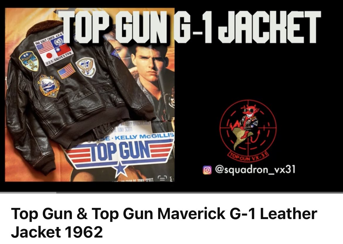 Squadron_vx31's tweet photo. Top Gun &amp; Top Gun Maverick G-1 Leather Jacket 1962 https://t.co/Ty3EtN3YbG via @YouTube #TopGun #topgunmaverick #topgun2 #topgunjacket #tomcruise #g1jacket https://t.co/S2x9ej7Mqu