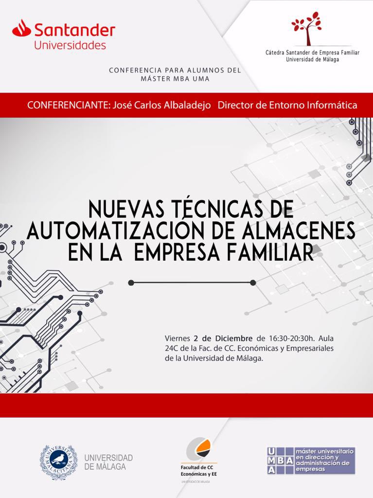 CEF_UMA's tweet photo. Muchas gracias Jose Carlos Albaladejo por la fantástica conferencia en @MBA_UMA https://t.co/bZpv3m31ke