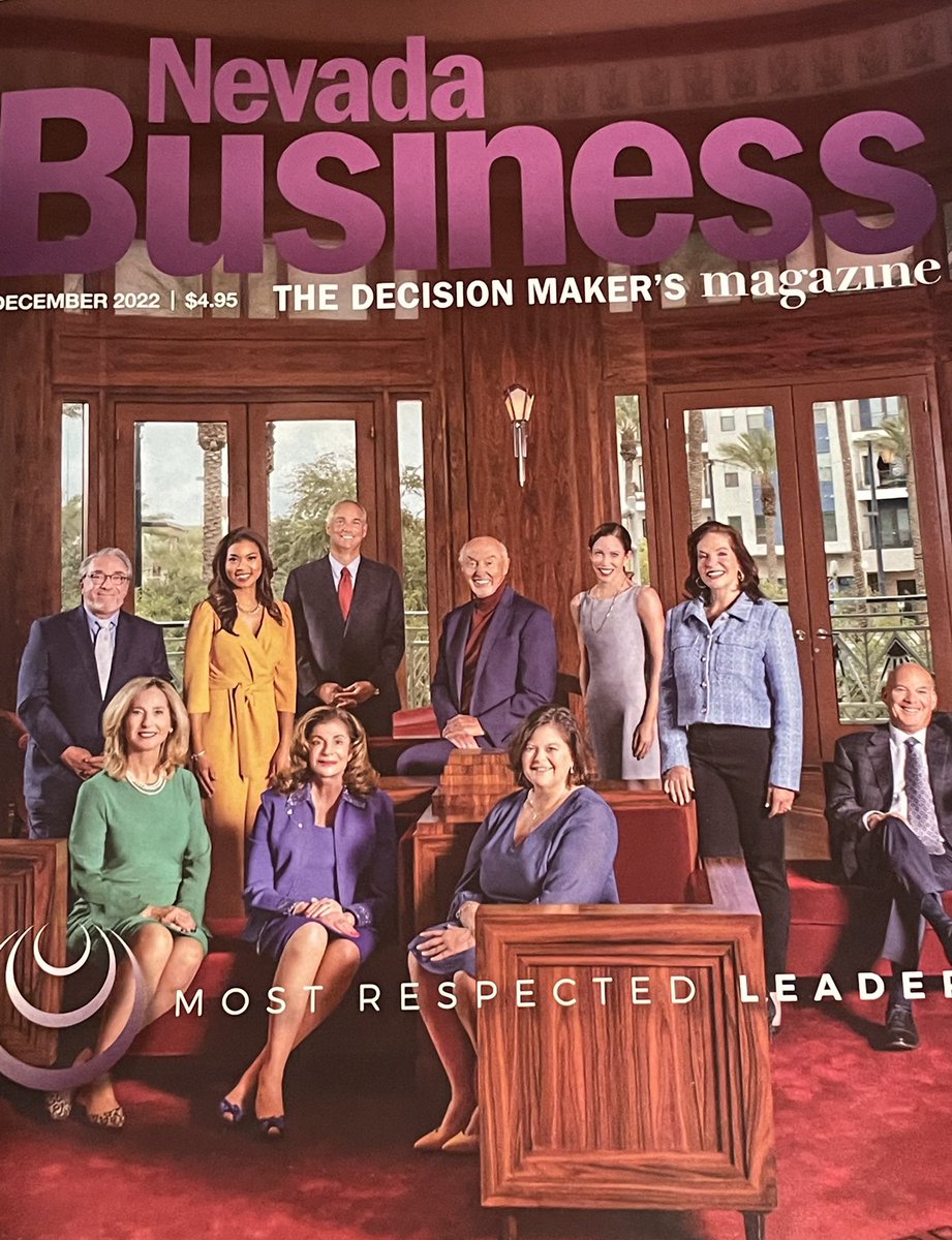 Congratulations to our wonderful CEO Julie Murray for being honored as one of Nevadas Most Respected Leaders by NV Business Magazine alongside many other inspiring community leaders. A well-deserved recognition. We are so proud of her!