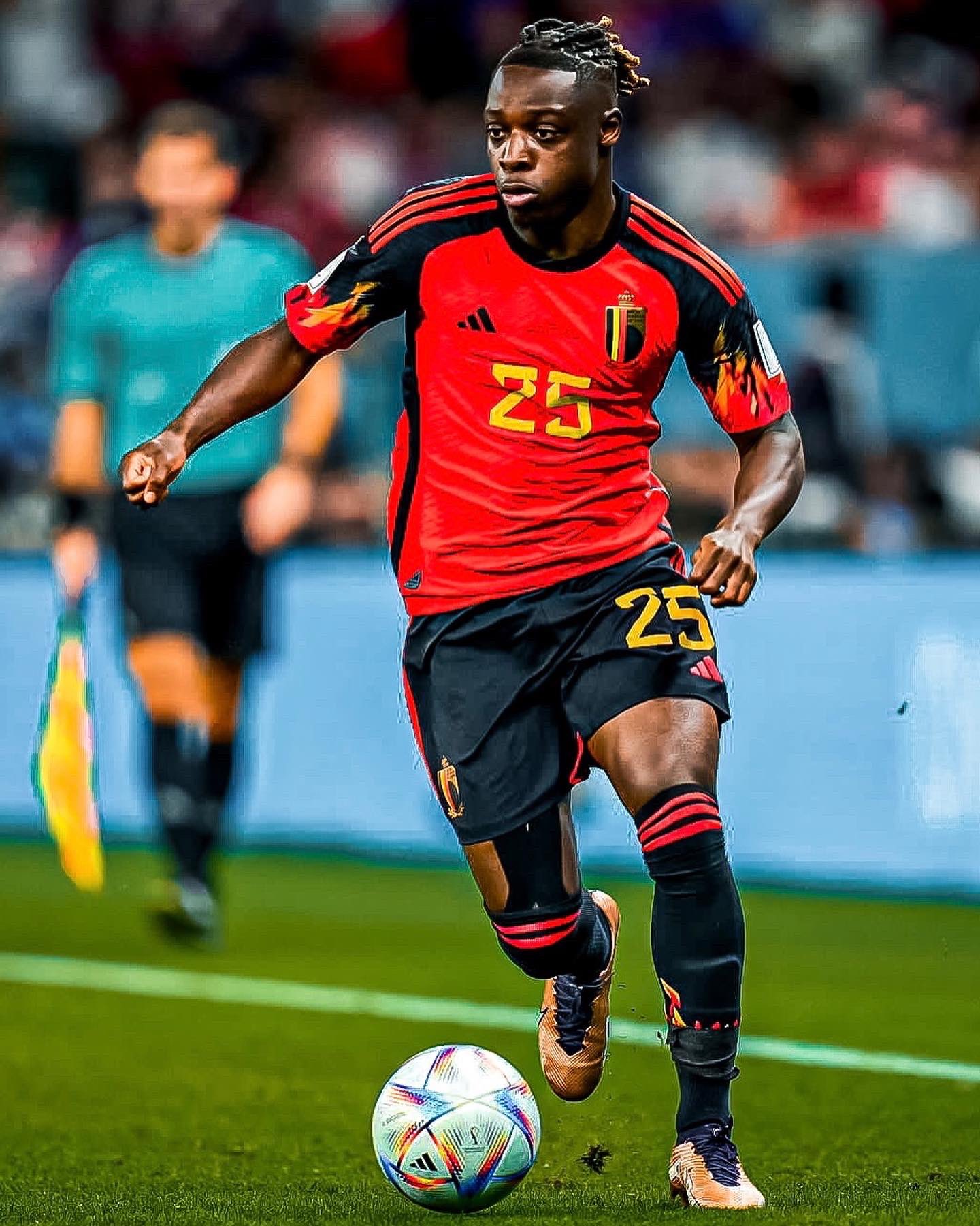 Jeremy Doku on Twitter: "The last year has been very hard for me personally to get to this stage where I'm able to play in the World Cup with my teammates. Of