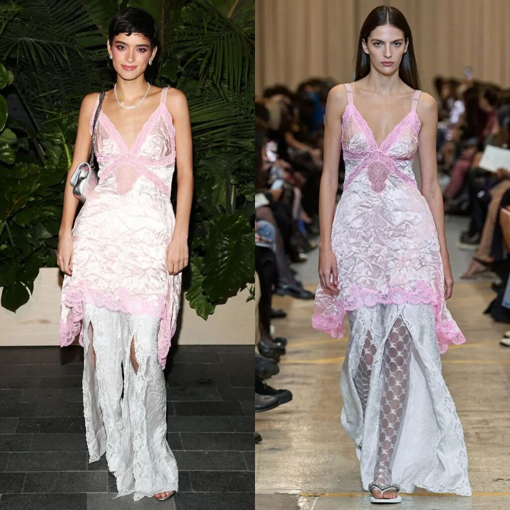 dequemeolook's tweet photo. Dixie D'Amelio de Burberry Verão 2023 em evento da marca em Miami, durante a Art Basel Miami Beach. #DixieD'Amelio #Burberry #ArtBasel 📸 Divulgação / Vogue Runway https://t.co/p8auQHPgZv