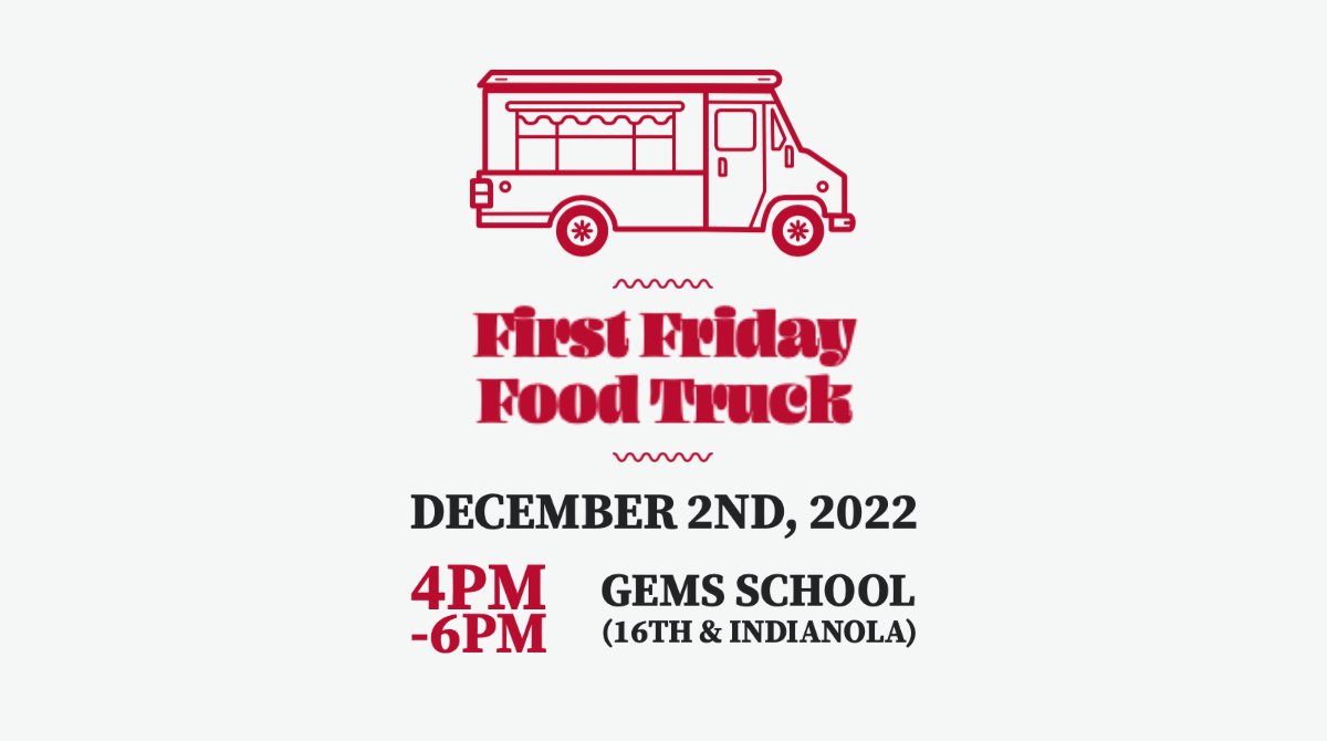 Today! Join us for this month's First Friday Food Truck event. We will be serving FREE "Tachos" (tater tot nachos) and offering information on off-campus housing and safety! See you there😃