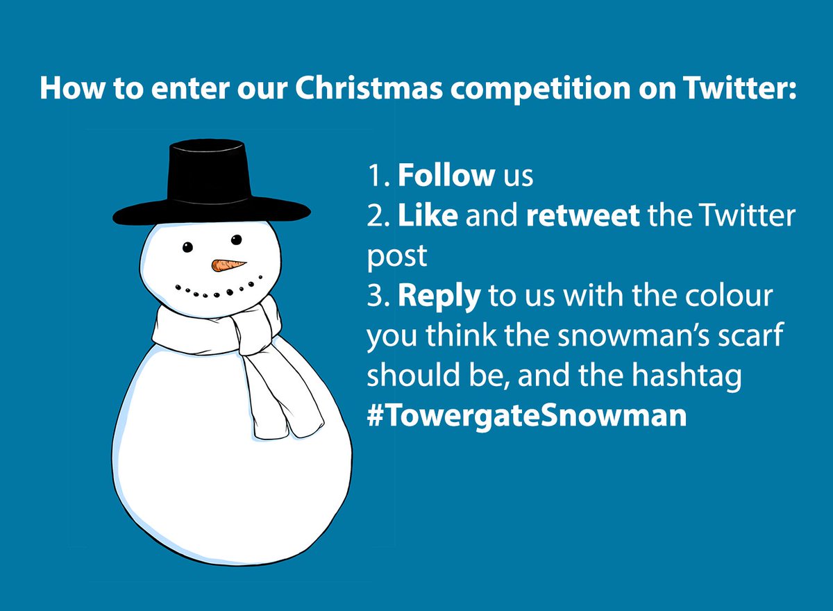 White as ❄️, red as 🎅 or as green as a 🎄? Pick your favourite colour for the #TowergateSnowman’s scarf for the chance to a £150 Amazon gift card! Simply comment your colour below and use the hashtag #TowergateSnowman to enter. 

T&amp;C’s apply: fal.cn/3u7UR