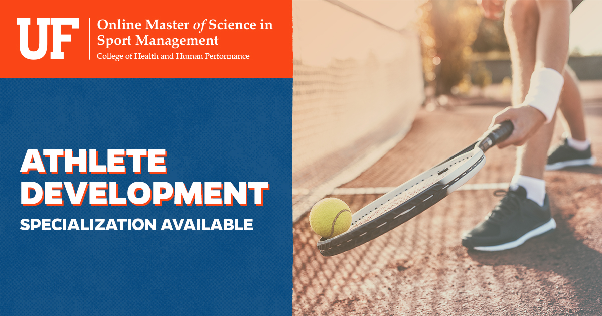 UFSprtMgtOnline's tweet photo. Looking to work directly with athletes to help them balance the demands of their sport with the demands of their personal life? Specializing in Athlete Development as part of your M.S. in Sport Management program is the path you want to take.

https://t.co/spc9HLaGMB https://t.co/7fvVKVxFuO