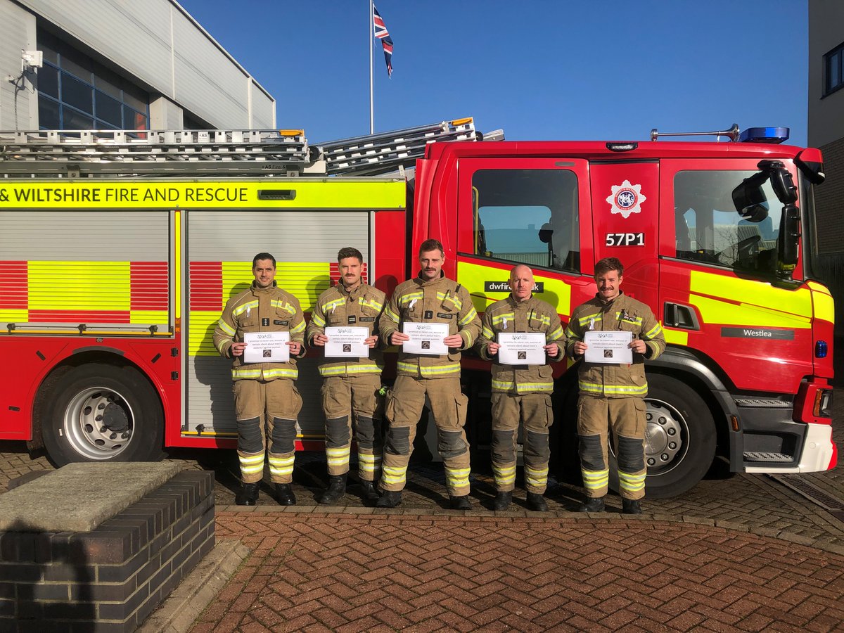 Big thanks to the Firemen of Westlea station who have taken the White Ribbon pledge - I promise never to use, excuse or remain silent about men's violence against women".  And check out the Movember moustaches too - nice one guys!!