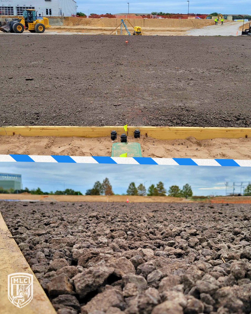 This clay is made for SIXES 🙌  

Yet another big milestone for #MajorLeagueCricket!! Next up, laying down the grass 🤗  #BuildAmericanCricket