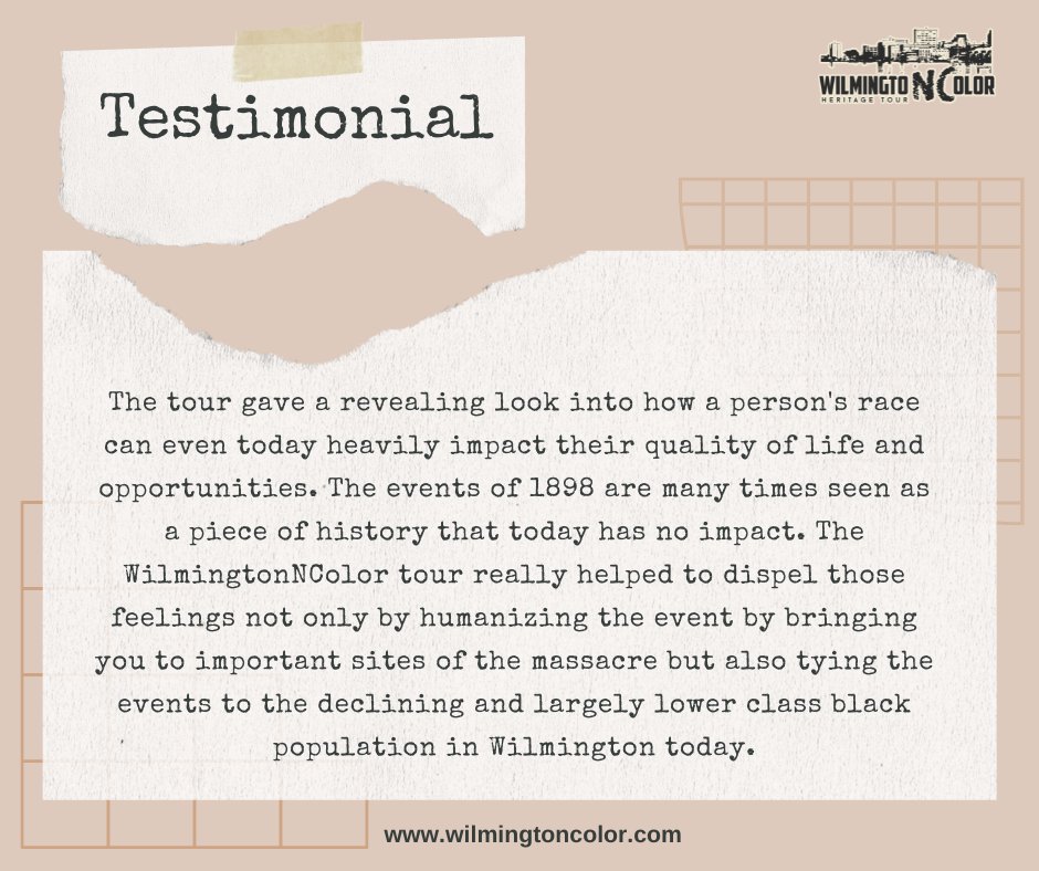 wilmingtoNColor is here to connect the past with the present, in hopes of rebuilding a future that can reflect what Wilmington, NC looked like before the events of 1898 took place. 
Check our website today to know more about us!
#blacklivesmatter #wilimgtoncolor #supporttheport