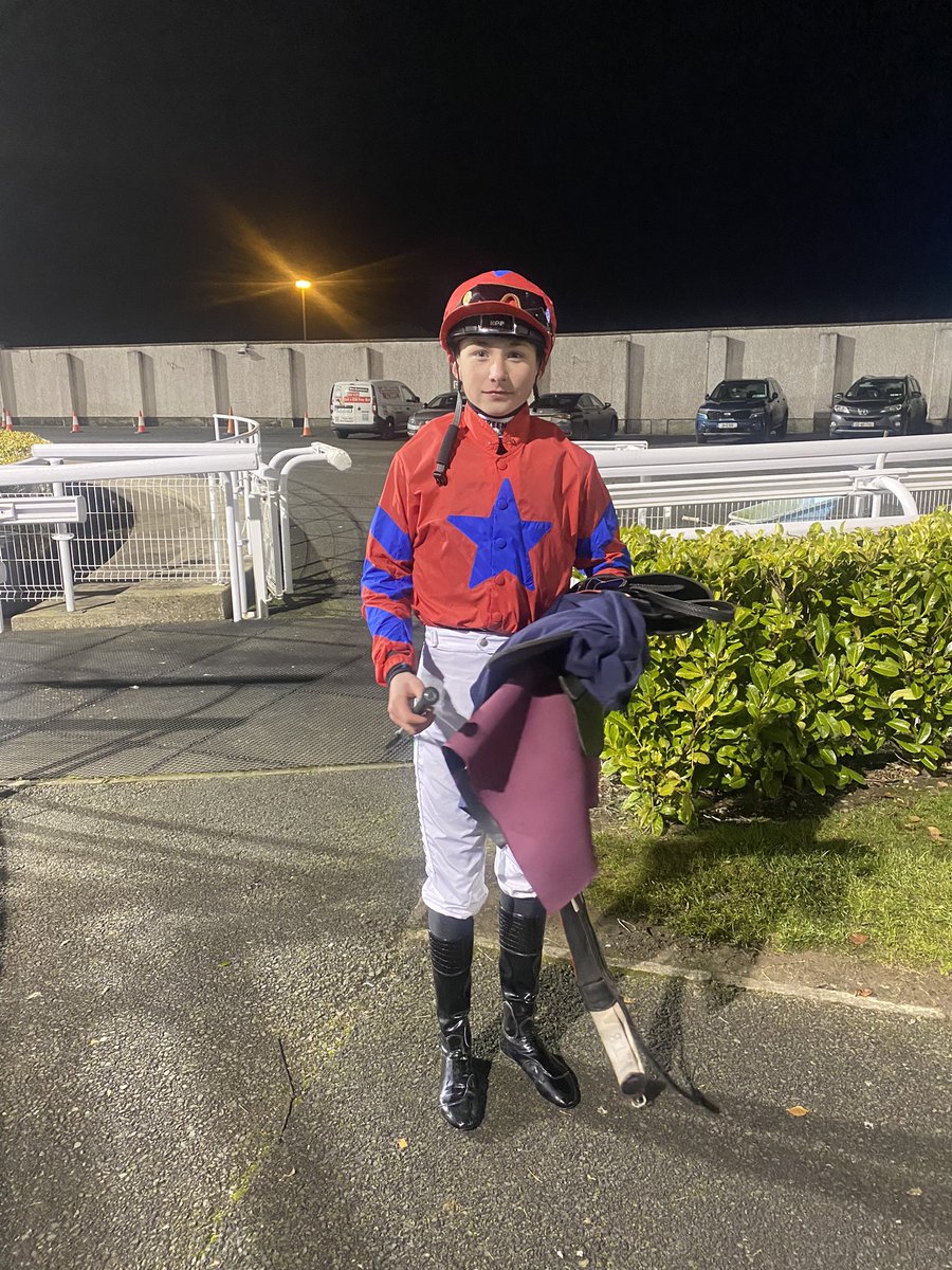 bpowell13's tweet photo. Congratulations to @JosephOBrien2 apprentice @conorstonewals1 who rode his first winner for Charlie Moore @DundalkStadium this evening. First of many hopefully https://t.co/SdfurSl9B4