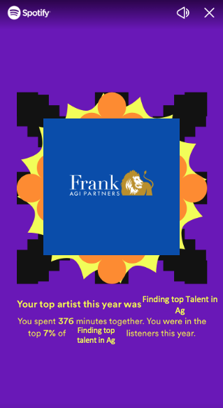 Top_Ag_Jobs's tweet photo. Our Spotify Wrapped!🤩 #AgTwitter  #HiringAlert  #GrainMerchandisers #LinkedIn #Indeed https://t.co/yrjFch7DkS