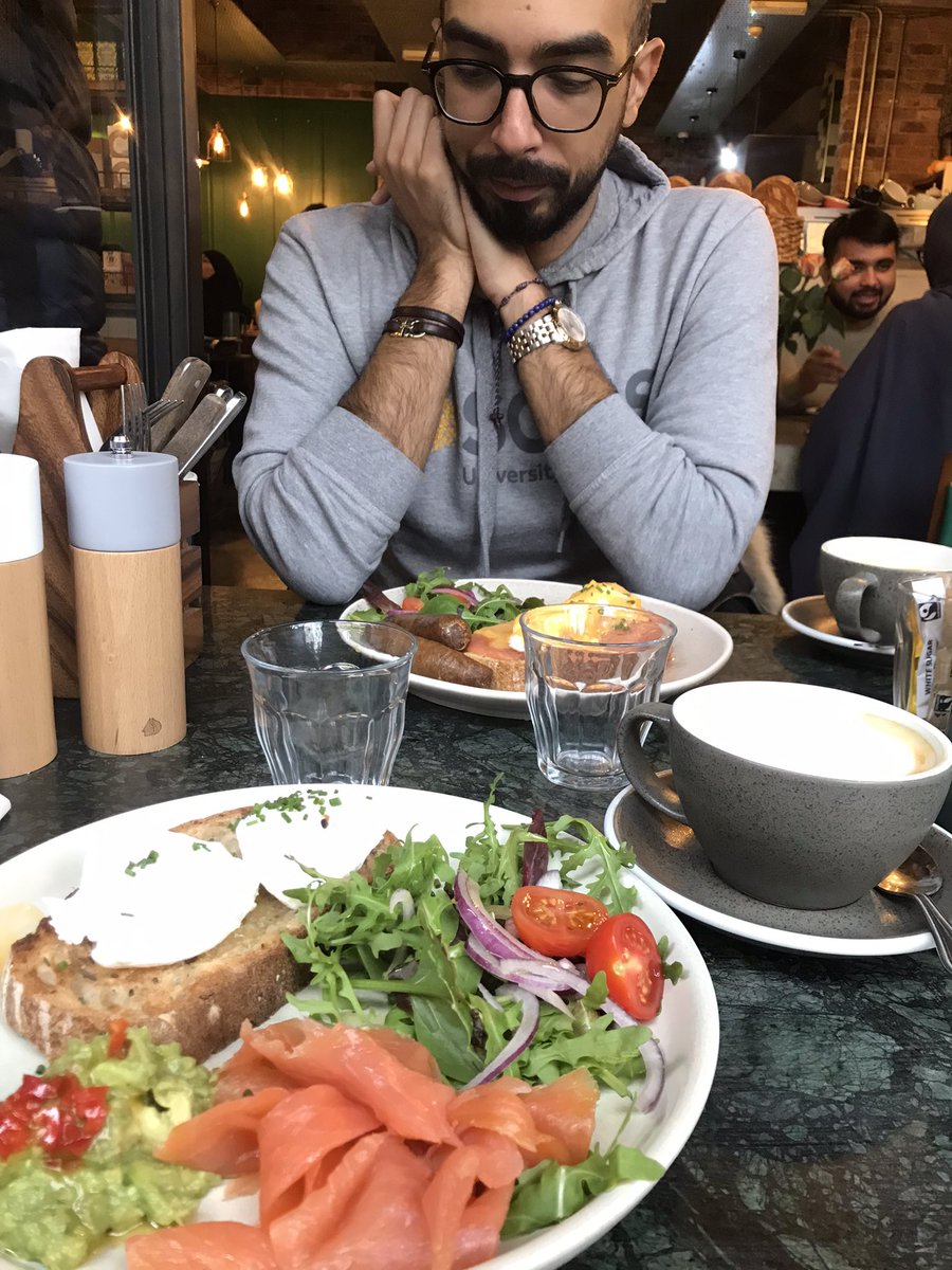 Brunch and #HuntforCoffee at the fabulous #Grounded just off #Whitechapel. And big + for fantastic company! C:3 F:4 A:4