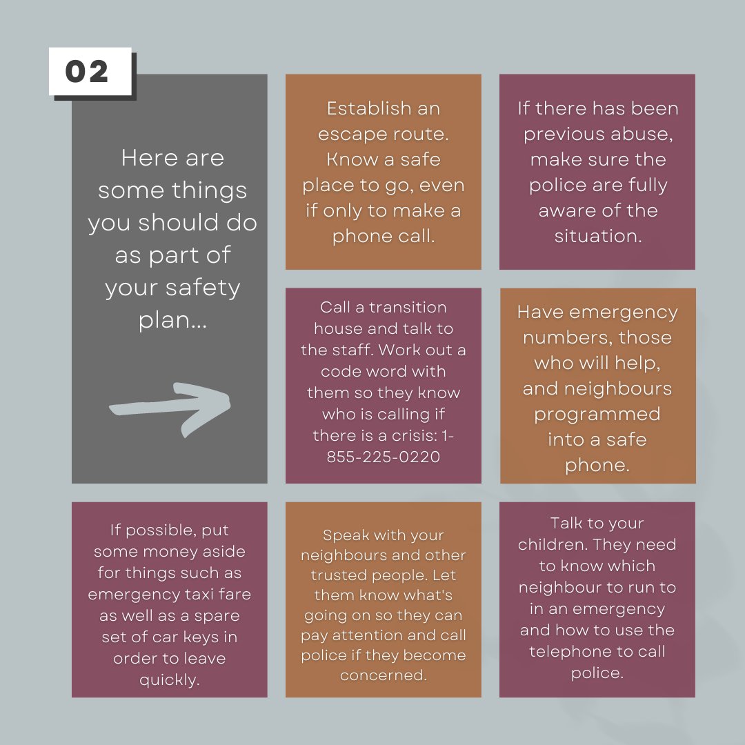 THANS_NS's tweet photo. If you or someone you know is in an abusive relationship, creating a safety plan is a great way to stay safe and be prepared in times of uncertainty.

For more information,
call or text: 211 

To speak to Transition House staff,
call or text: 1-855-225-0220 https://t.co/7yJEp0bXW0