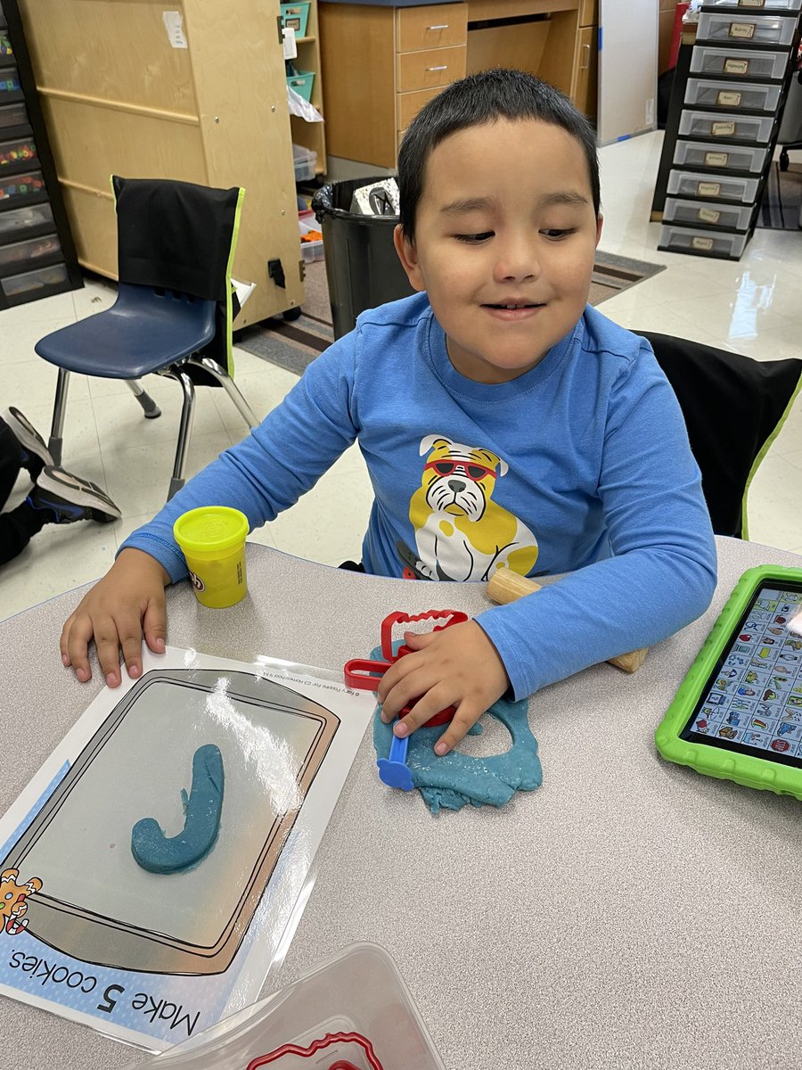 Cookie making to practice 1:1 correspondence! #ASD4ALL #LakeParkPanthers