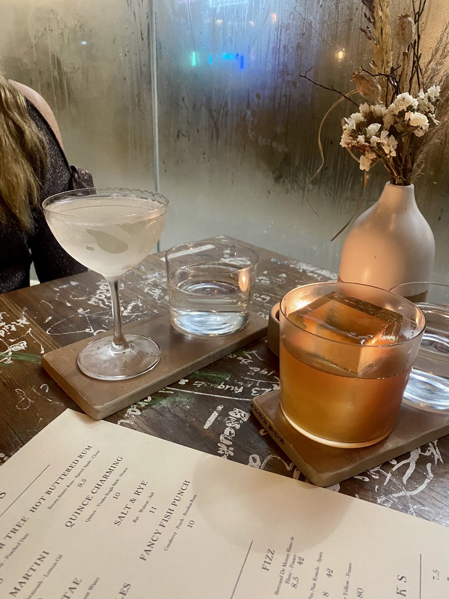 The festive special <a href="/OriginalPattyM/">O.P.M</a> is a HIT. I say this every year…but it’s their best yet 👌🏻

Talking of festive specials, the Chestnut &amp; Pear Tree cocktail a la Passing Fancies is outrageous. So so delicious! Yay December!