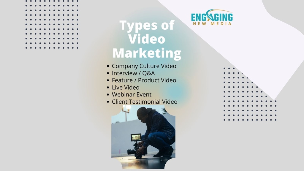 engagingnewmeda's tweet photo. There are various types of video marketing, choose the best one for you. 

#videomarketingstrategy #videomarketingtips #typesofvideomarketing #viralvideos #documentary #livevideos #webinars #videomarketingtipsandtricks #videoplanning https://t.co/gywONKLB55