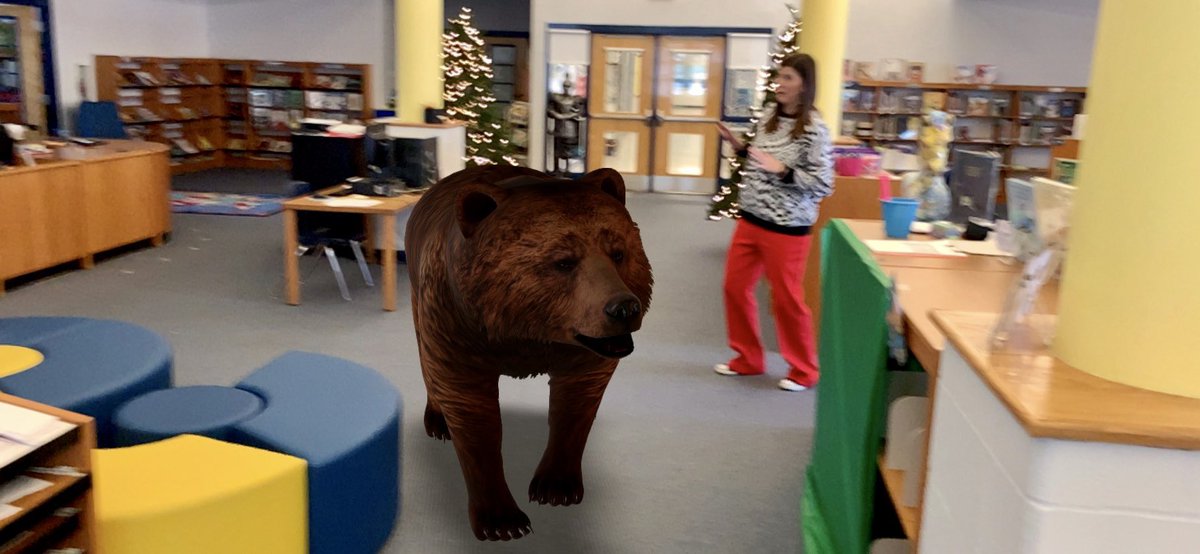 chenoweth137's tweet photo. Learning anout brown bears and hibernation in the library @ChargerLMS @chenowethes https://t.co/DtKEE39ro1