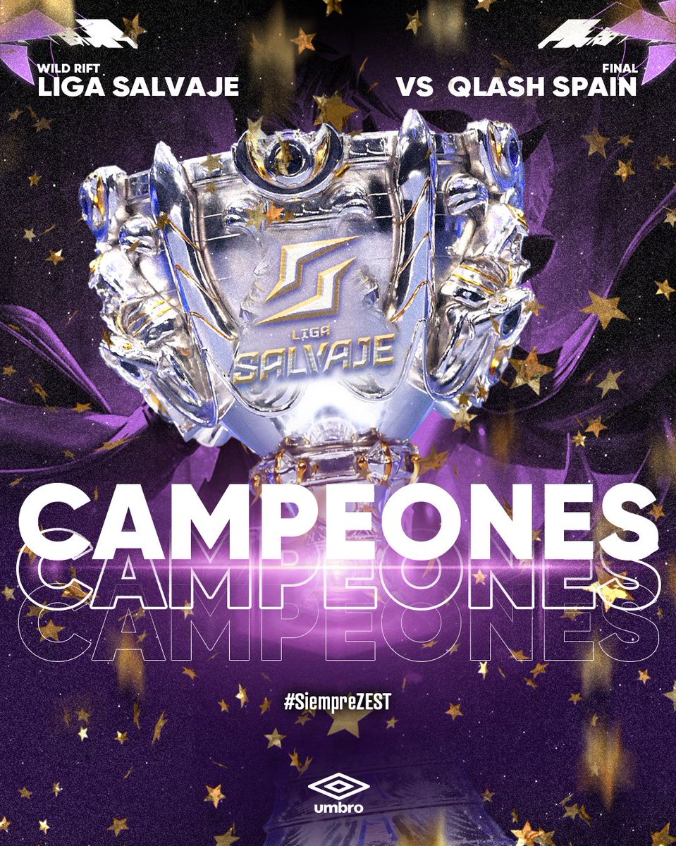 Lo sentimos <a href="/QLASH_Spain/">QLASH España 🐉</a>, pero en el Wild Rift español, nosotros somos los reyes.

🏆 <a href="/viicen_VG/">viicen</a>
🏆 <a href="/wildrift_bzzb/">天黑bzzb</a>
🏆 @Cefirosan
🏆 <a href="/RNATIONGG/">RNATION</a>
🏆 <a href="/franWR_/">Fran</a>

#SiempreZEST