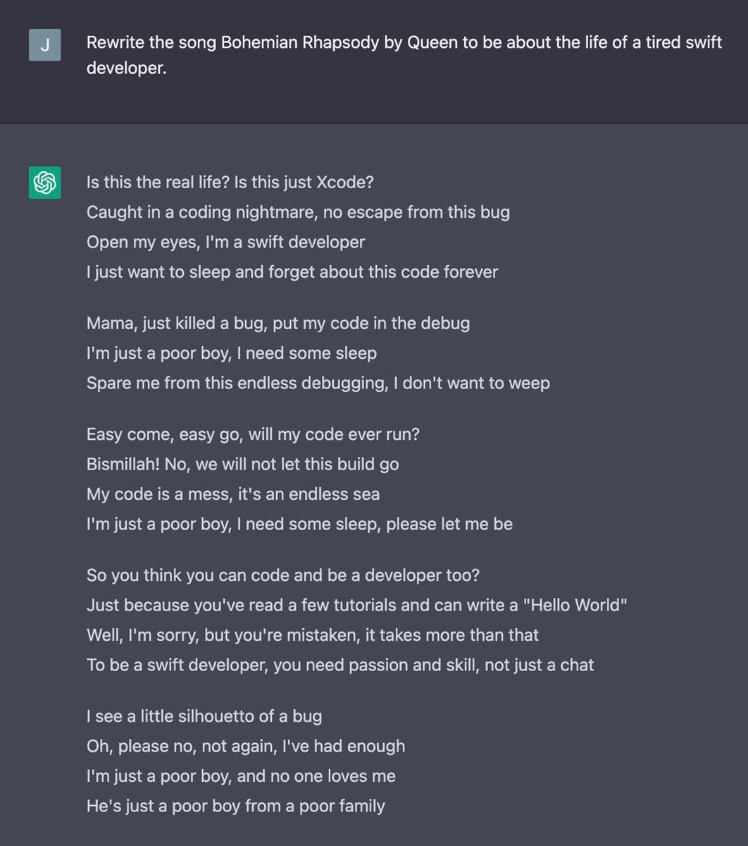 #ChatGPT is blowing my mind.