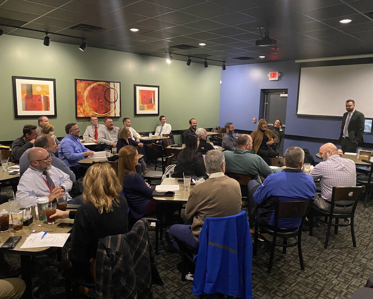 Very thankful for <a href="/IllinoisASA/">IASA</a> Associate Director/General Counsel, <a href="/ChadPWatkins/">Chad Watkins</a> for joining us today as our guest speaker at the #swiasa region meeting. As a product of the region, it’s always great having Chad back home 👏