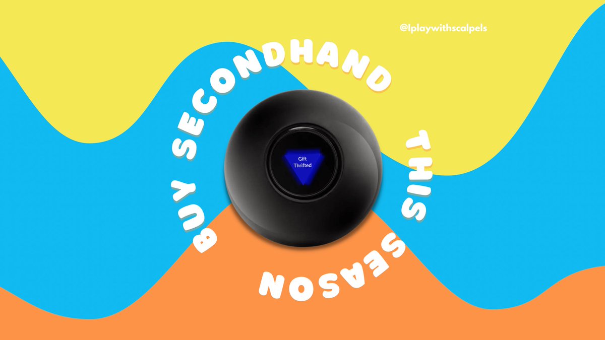 IScalpels's tweet photo. Secondhand gifts are great for your wallet, the community and the environment ♻️🎁✨

#buysecondhand #HolidayShopping https://t.co/EN8HXmQ4vj