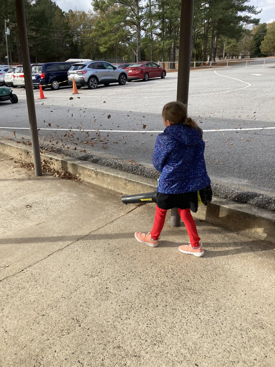 Great day for Principal Barrett! She made sure Eastside bobcats are safe and had a great day.