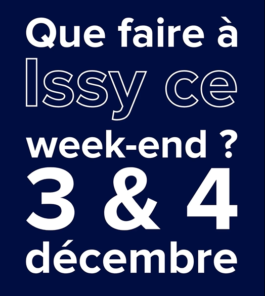 Issylesmoul's tweet photo. #QueFaireAIssy | Week-end du 3 &amp; 4 décembre
Compétition internationale de baby-foot, le Salon du livre haïku, conférence... 

➤ Notre sélection à découvrir en image !

Plus d'infos sur https://t.co/r2slm83arK https://t.co/oBzJERC4cf