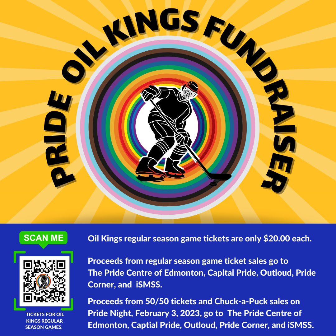 Fyrefly Institute for Gender and Sexual Diversity (@fyrefly_ua) on Twitter photo Purchase <a href="/EdmOilKings/">Edmonton Oil Kings</a> (regular season) game tickets to support iSMSS, @YegPride, <a href="/OutloudStAlbert/">Outloud St. Albert</a>, @PrideCorner, and <a href="/CapitalPrideYEG/">Capital Pride Edmonton</a> for only $20!: docs.google.com/forms/d/1c6wJC… Purchase <a href="/EdmOilKings/">Edmonton Oil Kings</a> (regular season) game tickets to support iSMSS, @YegPride, <a href="/OutloudStAlbert/">Outloud St. Albert</a>, @PrideCorner, and <a href="/CapitalPrideYEG/">Capital Pride Edmonton</a> for only $20!: docs.google.com/forms/d/1c6wJC…