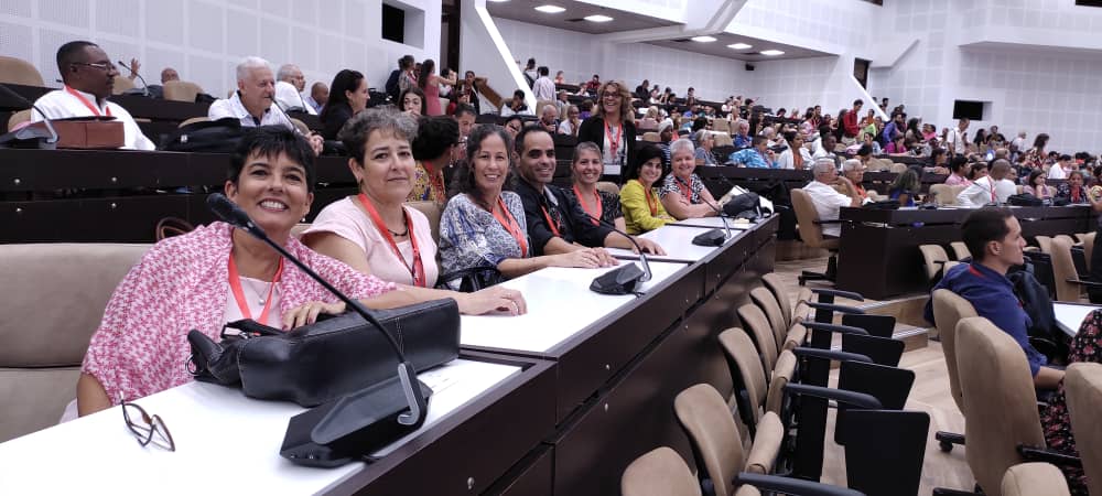 Con la presencia de <a href="/InesMChapman/">Inés María Chapman Waugh</a> y @JorgeLuisPerd20 se inicia el acto de clausura de la 20 Convención de Ingeniería y Arquitectura y de celebración del 58 Aniversario de la <a href="/CujaeRedSocial/">Universidad Tecnológica de La Habana</a>. Gracias a todos los que han dedicado su vida al desarrollo de este hermoso proyecto 🇨🇺