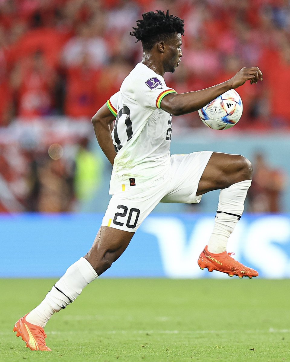 🇬🇭 Muhammad Kudus completed more successful take-ons (4/5) than any other player for either Ghana or Uruguay. 

Future. #GHA #GHAURU #Qatar2022