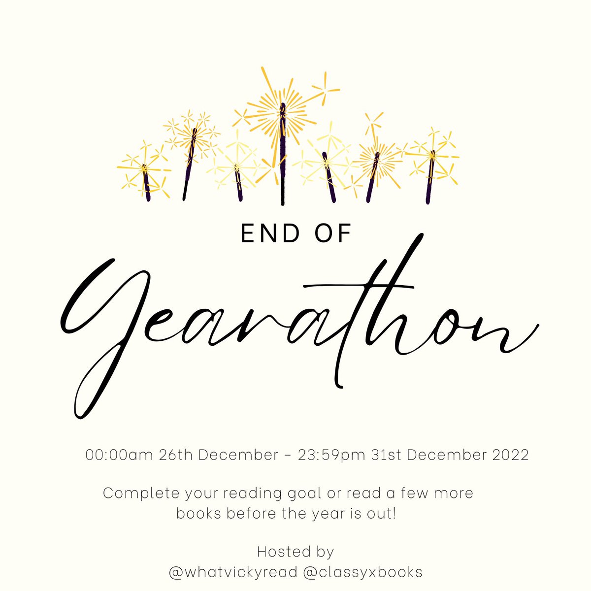 End of Yearathon ✨ tweet media