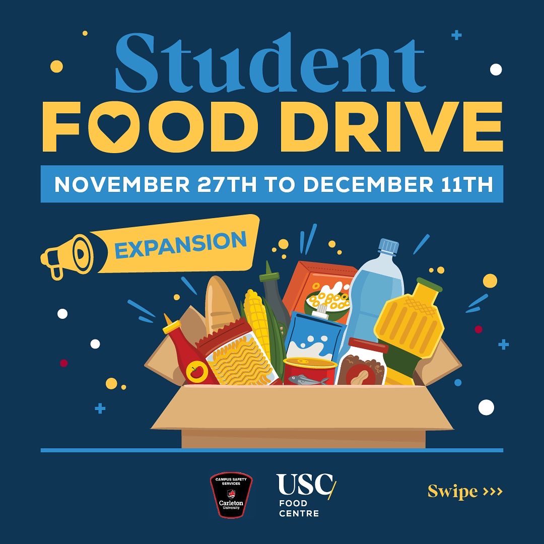 usc_cusa's tweet photo. We’re expanding our food drive - now with 6 drop off locations! A huge thank you to the Office of the Vice-President (Students and Enrolment)'s for their support in growing this initiative, and to Campus Safety Services for their continued support. https://t.co/a6eCSviuuY