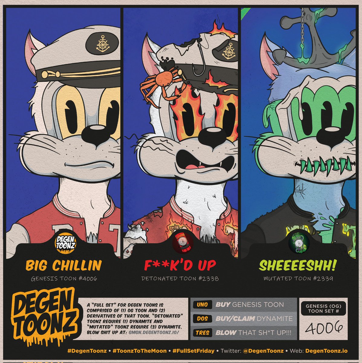 Crestilias's tweet photo. It is full set friday, which means its time to show my new @DegenToonz full set, and I am so amazed how great it Iooks! I wanna thank @McShady_ a lot for making this awesome art!!! https://t.co/1XDFsZ5aIP