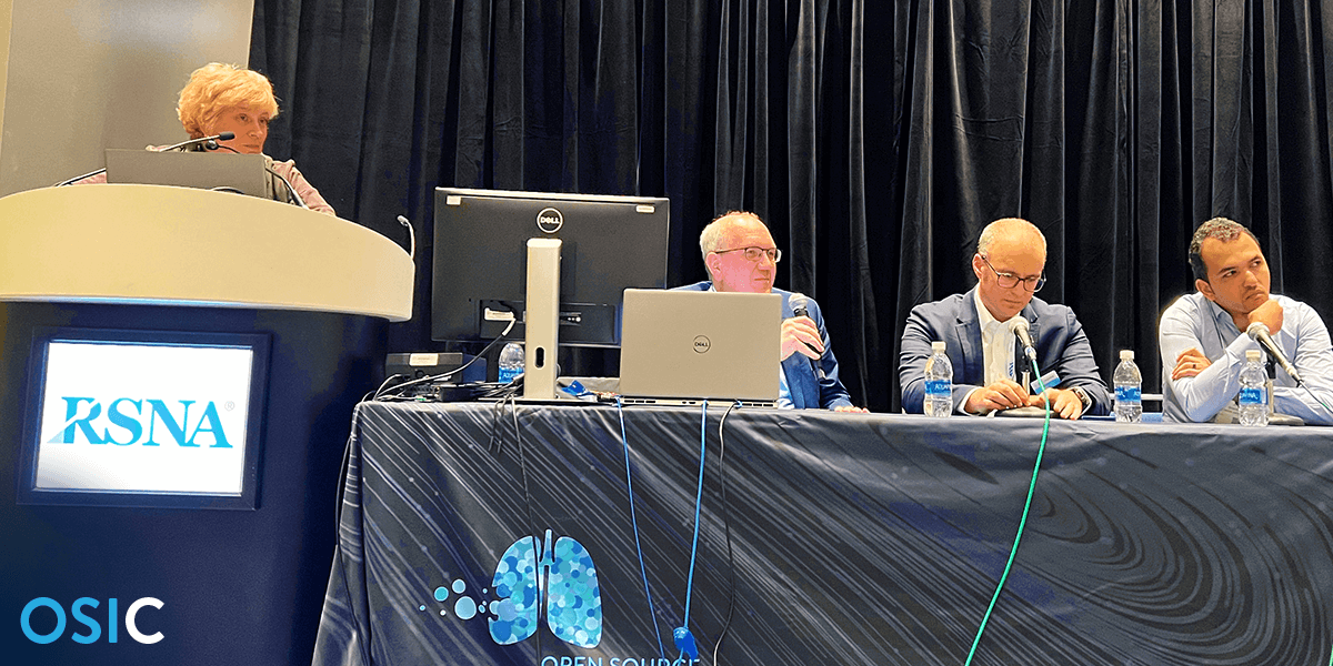 OSICild's tweet photo. Thanks to all who attended our #RSNA2022 symposium & to our experts who shared how the #OSICDataRepository is making meaningful progress in fighting #IPF & #ILDs. Grateful we could collaborate with so many #OSICild members in person & for the new friends we made in the process. https://t.co/6P348EOCVa