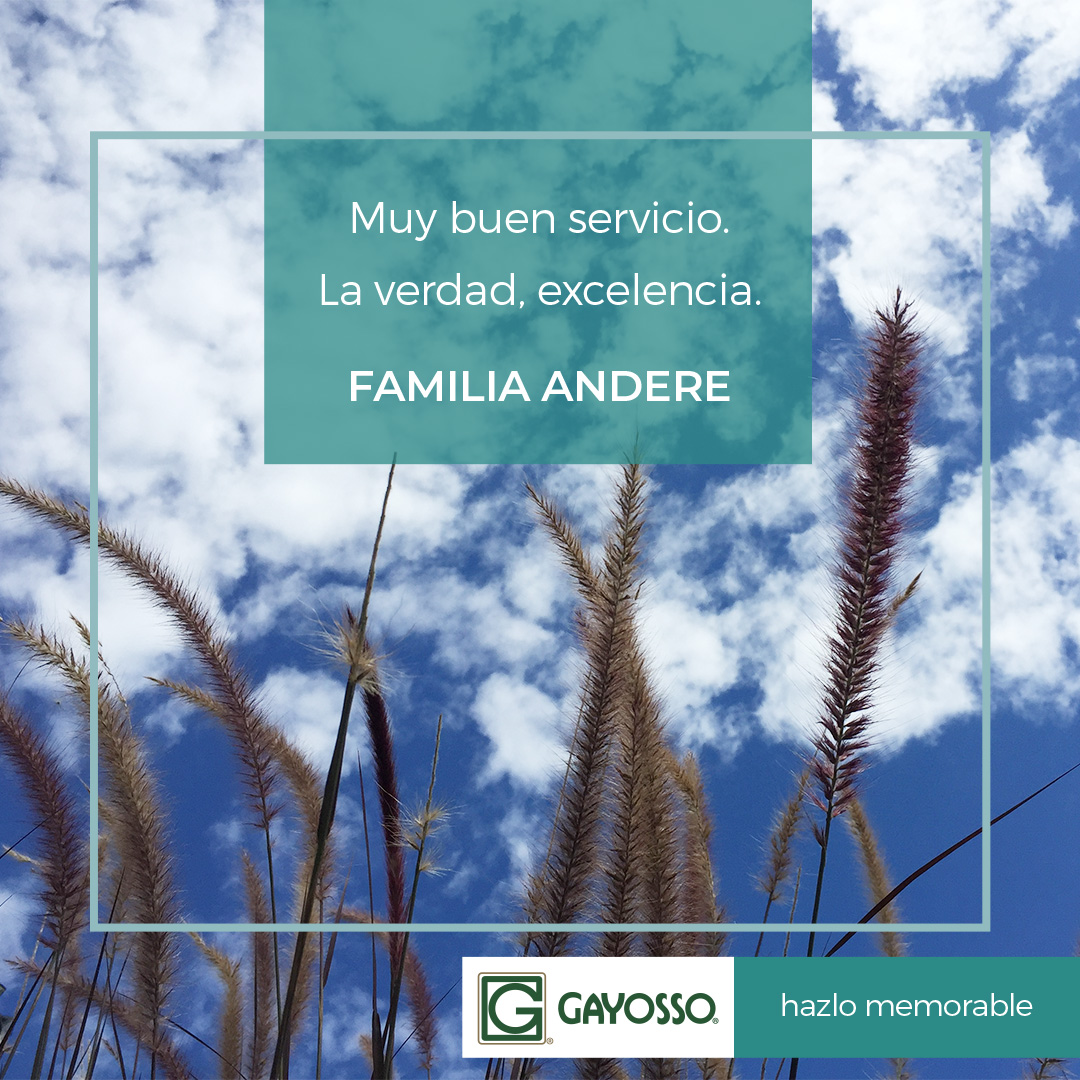 Excelencia es lo que buscamos ofrecer a cada familia que pone en nuestras manos la despedida de su ser querido. Su confianza nos inspira a ser mejores.

#HazloMemorable