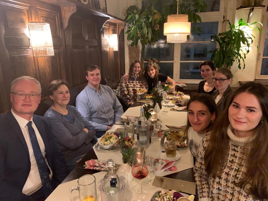 Die erste Weihnachtsfeier des Lehrstuhls seit Corona.