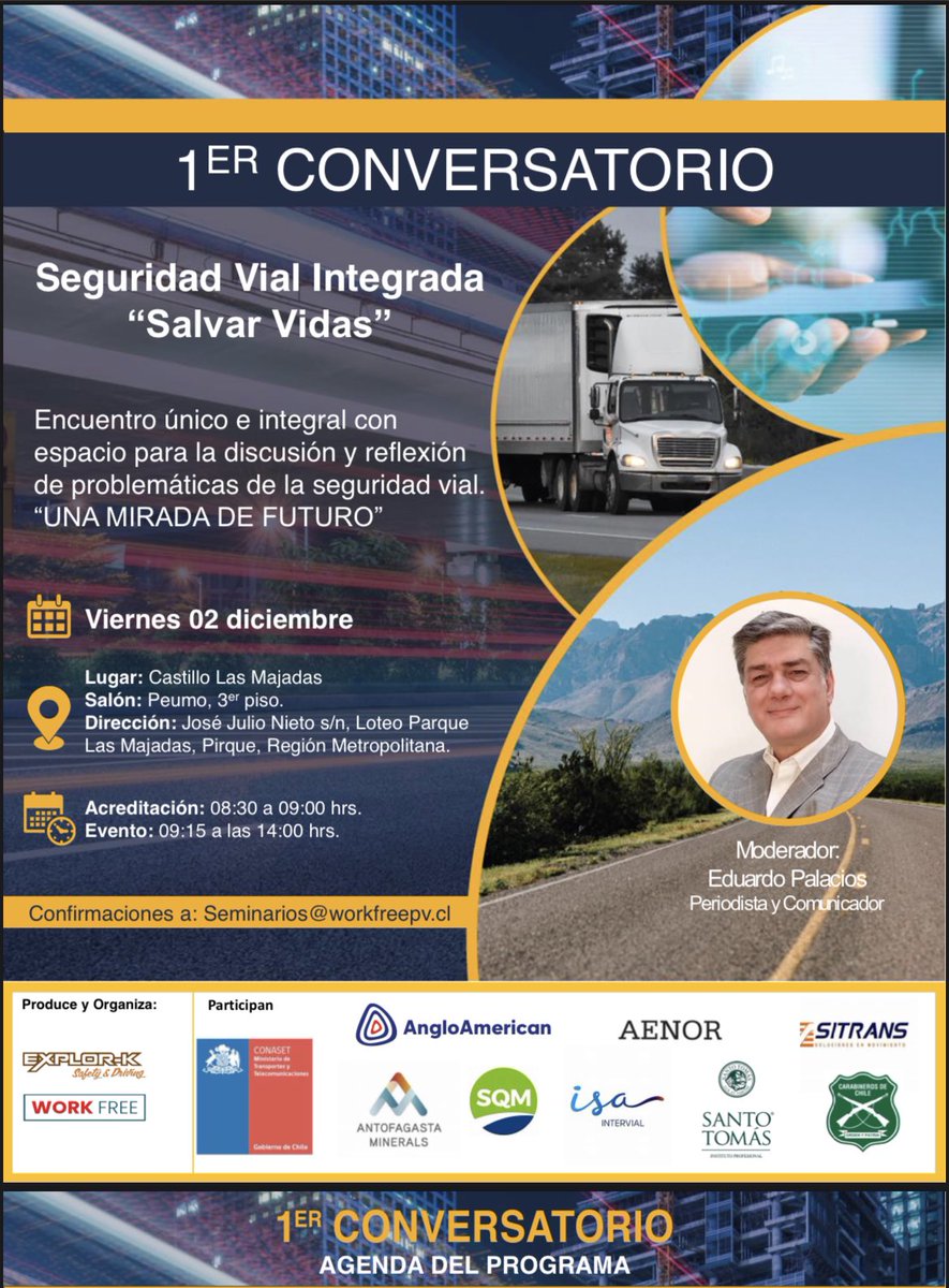 CarabTransito's tweet photo. Se efectuó el 1° conservatorio de Red de Seguridad Vial Integrada, organizado por #ExplorK y #WorkFree, siendo una jornada enriquecedora. #CarabinerosDeTodos https://t.co/DU08XeT552