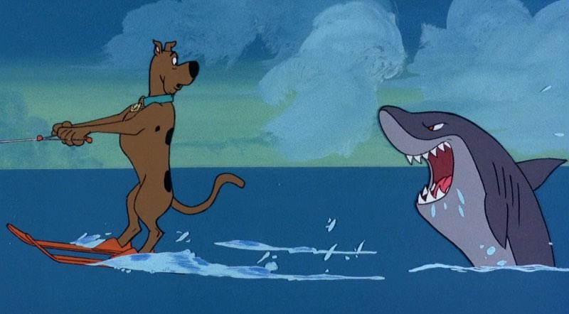 ScoobyandCam's tweet photo. Happy 46th Anniversary to “There's a Demon Shark in the Foggy Dark”. This episode is from “The Scooby-Doo Show” Season 1, episode 12. This episode aired on November 25th, 1976 on ABC.

#ScoobyDoo #TheScoobyDooShow #Fred #Velma #Shaggy #Daphne #DemonShark https://t.co/n6UTvJxczR