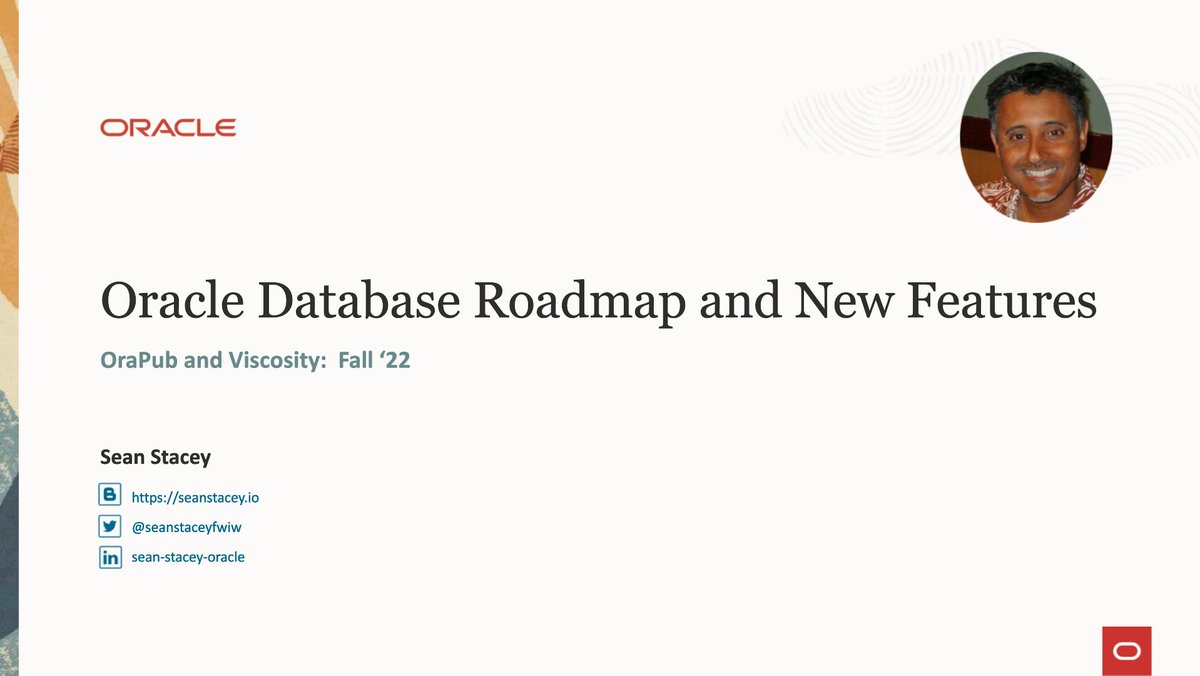 OraPubInc's tweet image. The most anticipated @orapubinc How-To Webinar with @seanstaceyfwiw is coming Dec 6! Learn about what&apos;s new in the #oracle23c release!

This webinar is exclusive to paid OraPub members. Purchase your membership here! bit.ly/3VmJdHB
#vna22 #OraPub #orcldb