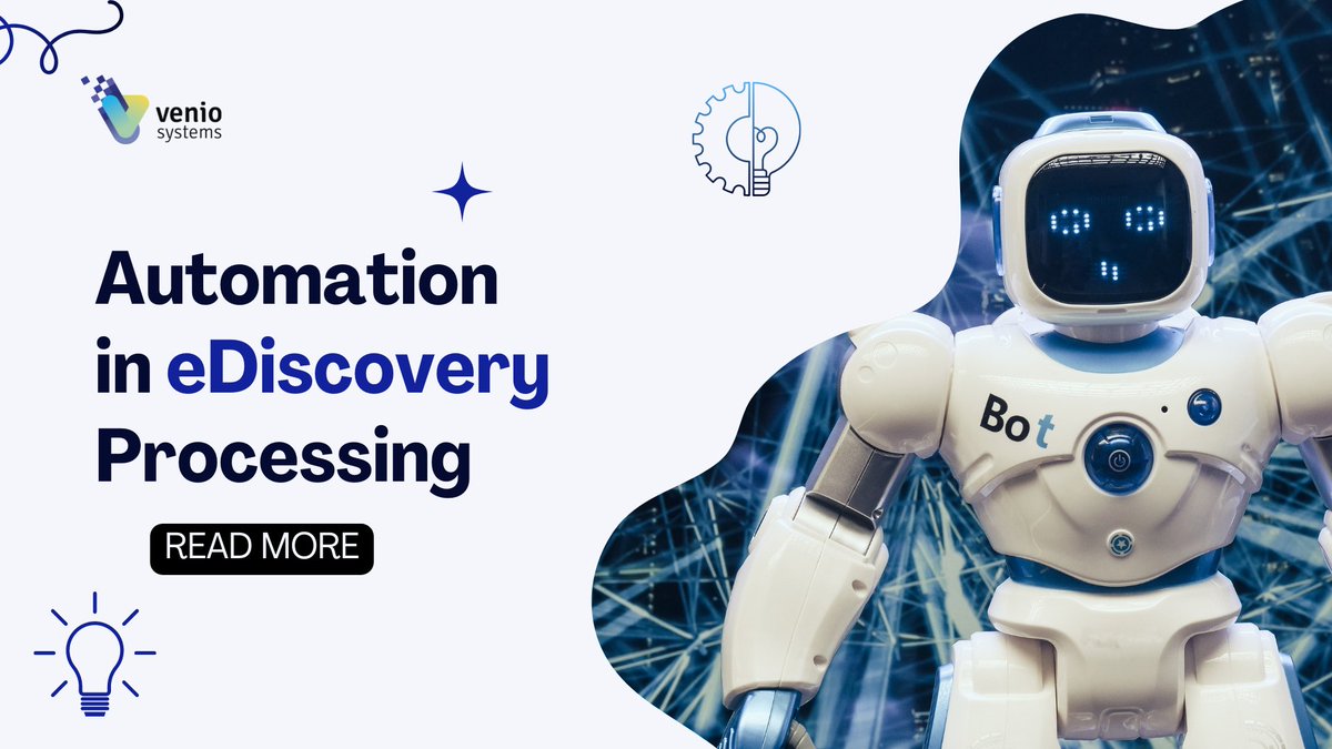 Automation is the key to more efficient processes, better results, and better employees. 

Learn more about how Venio has integrated AI automation in their eDiscovery software: veniosystems.info/3UjsOmU

#AI #venio #eDiscovery #automation #tech #machinelearning