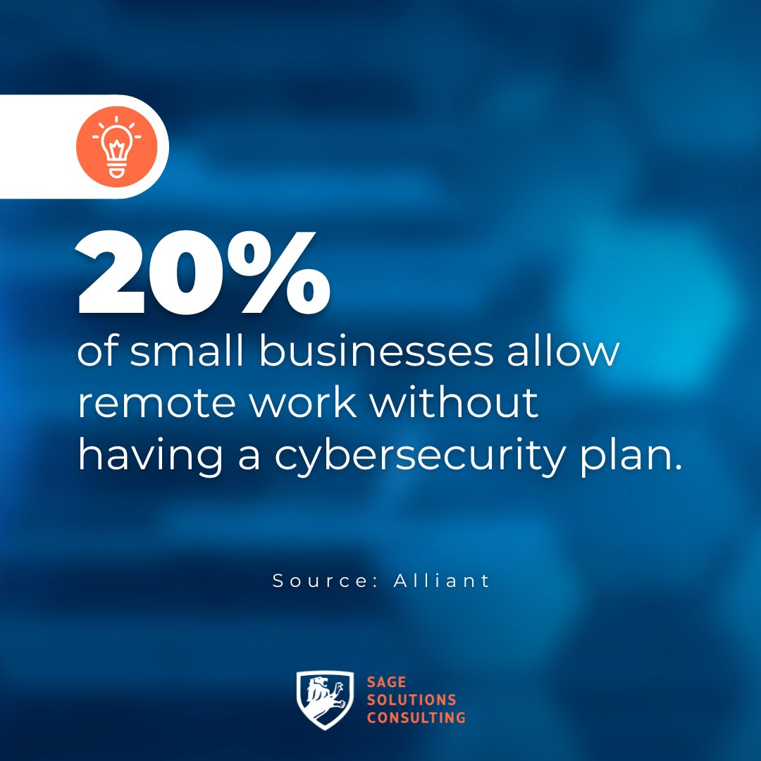 #WFH brings many benefits to companies and workers. However, it's known to increase #cybersecurity risks when proper protocols and policies aren't established. Following social distancing mandates, many small businesses sent their employees home to work without security plans. https://t.co/pEi213Ma6r