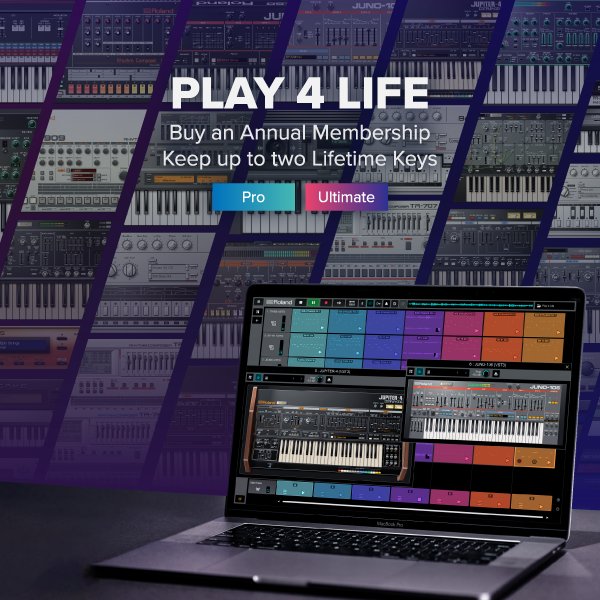TheRolandCloud's tweet photo. BLACK FRIDAY DEALS! For a limited time, purchase one year of Roland Cloud Pro or Ultimate Membership and get free Legendary Lifetime Keys. Learn more: https://t.co/QLiRvdtBfg https://t.co/BXuGZ6CCrT