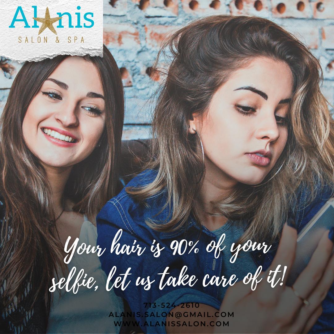 You can always take a great selfie with just your hair. Let us help you look fresh and ready for anything!

🌐 alanissalon.com

#magohouston #Capellihairextensions #hairstyle #hairinspirations #prebonded #bondedextensions #springhair