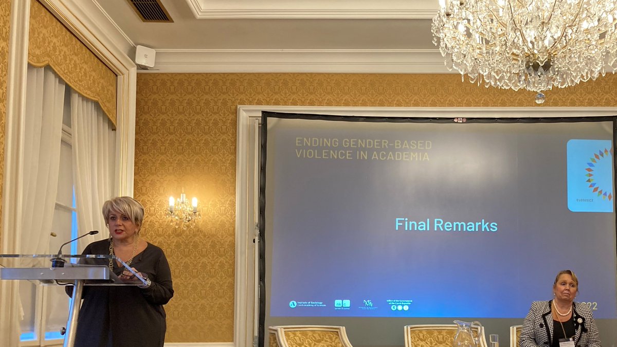 On the occasion of #OrangetheWorld, it was an honor to join the @EU2022_CZ event to address #GenderBasedViolence in #Academia
 
Tackling #GBV is among the 5⃣recommended thematic areas of the #GenderEqualityPlans & a eligibility criterion of @HorizonEU!
 
👉gbv2022.eu