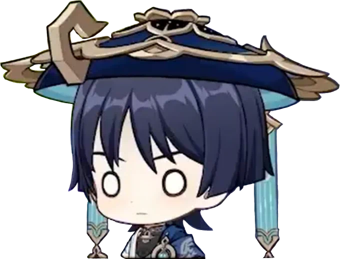 so i edited the chibi scara / wanderer to png!!! >:3(1/4) 