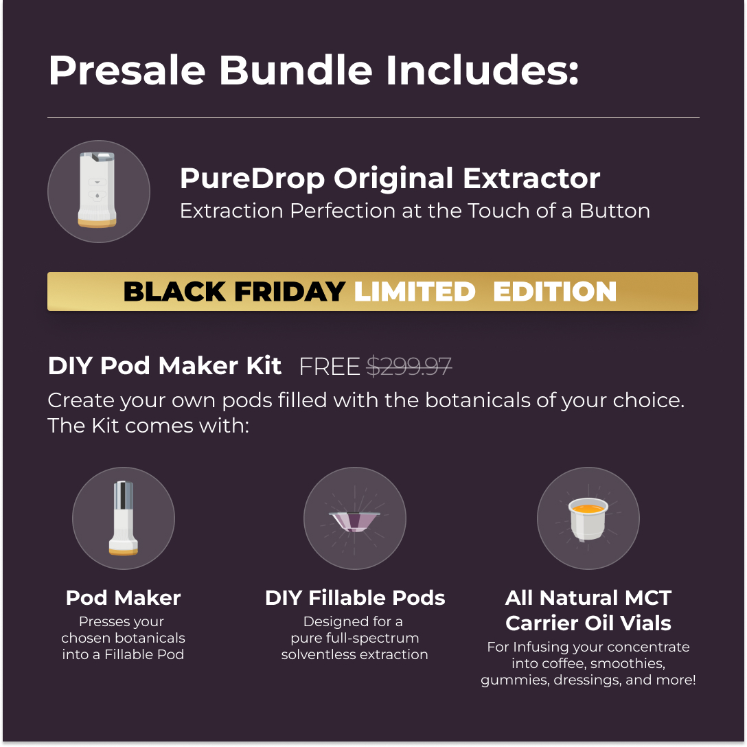 PureDrop10's tweet photo. You Up? Purchase PureDrop today and we’ll include our DIY-Kit ABSOLUTELY FREE!! That's a $1,500+ value for just $420.00!!! 

Visit us at: https://t.co/5okZC4m2l8 to learn more.
_______
#BlackFriday #blackfridaysale #blackfridaysale2022 #WeedLife #WeedLovers #CannabisCommunity https://t.co/Qh73KXaeh2