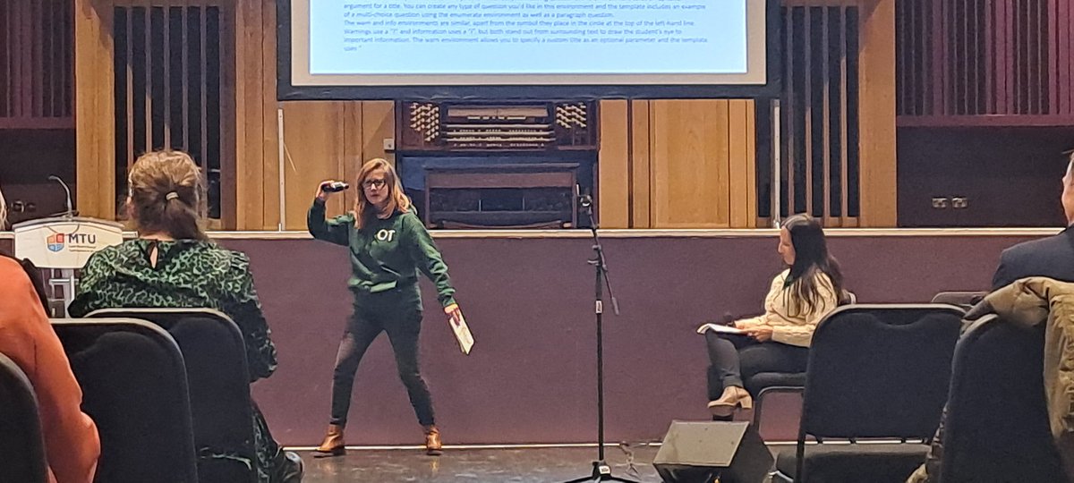 MaggieMayFASD's tweet photo. @INHEForum @mtu_csm an Oscar worthy performance by Occupational Therapists from Trinity and DCU on the importance on asking the individual themselves what support and strategies they need to be able to participate in higher education https://t.co/CB9jofZRuv